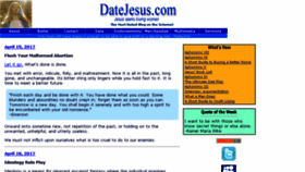 What Datejesus.com website looked like in 2017 (7 years ago)