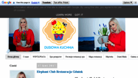 What Dusiowakuchnia.pl website looked like in 2017 (7 years ago)