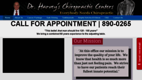 What Drharveychiropractic.com website looked like in 2017 (7 years ago)