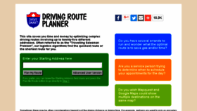 What Drivingrouteplanner.com website looked like in 2017 (7 years ago)