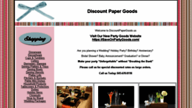 What Discountpapergoods.com website looked like in 2017 (7 years ago)