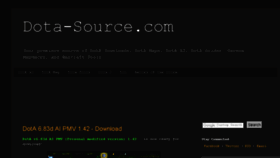 What Dota-source.com website looked like in 2017 (6 years ago)