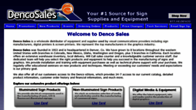 What Dencosales.com website looked like in 2017 (7 years ago)