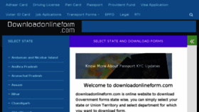 What Downloadonlineform.com website looked like in 2017 (7 years ago)