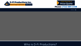 What Dfiproductions.com website looked like in 2017 (7 years ago)