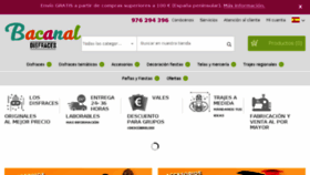 What Disfracesbacanal.es website looked like in 2017 (7 years ago)