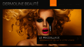 What Dermoline-beaute.fr website looked like in 2017 (6 years ago)