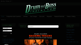 What Drumandbasstracks.com website looked like in 2017 (6 years ago)