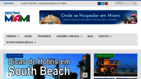 What Destinomiami.com.br website looked like in 2017 (7 years ago)