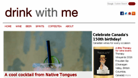 What Drinkwithme.com website looked like in 2017 (7 years ago)