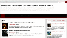 What Downloadgame24.blogspot.com website looked like in 2017 (7 years ago)