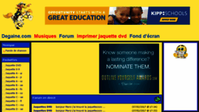 What Degaine.com website looked like in 2017 (6 years ago)