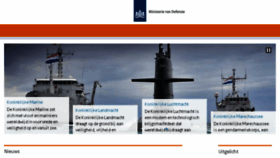 What Defensie.nl website looked like in 2017 (7 years ago)