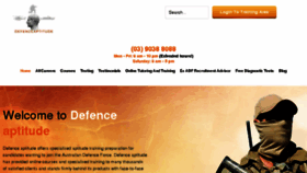 What Defenceaptitude.com.au website looked like in 2017 (7 years ago)