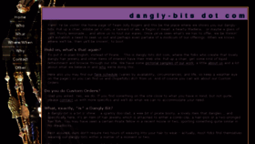 What Dangly-bits.com website looked like in 2017 (7 years ago)
