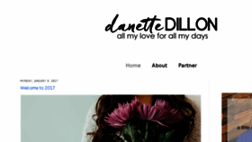 What Danettedillon.com website looked like in 2017 (6 years ago)