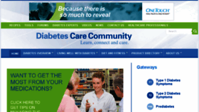 What Diabetescarecommunity.ca website looked like in 2017 (6 years ago)