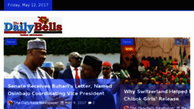 What Dailybells.com.ng website looked like in 2017 (6 years ago)