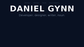 What Danielgynn.com website looked like in 2017 (6 years ago)