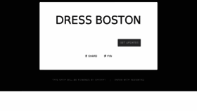 What Dressboston.com website looked like in 2017 (6 years ago)