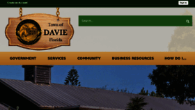 What Davie-fl.gov website looked like in 2017 (7 years ago)