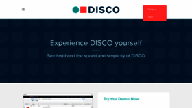 What Demo.csdisco.com website looked like in 2017 (7 years ago)