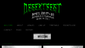 What Desertfest.de website looked like in 2017 (6 years ago)