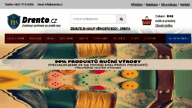 What Drento.cz website looked like in 2017 (6 years ago)