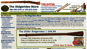 What Didgeridoostore.com website looked like in 2017 (6 years ago)