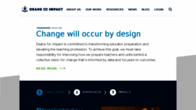 What Deansforimpact.org website looked like in 2017 (6 years ago)