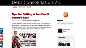 What Debt-consolidation-2u.com website looked like in 2017 (6 years ago)