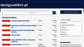 What Designaddict.pl website looked like in 2017 (6 years ago)