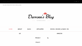 What Devronnsblog.com website looked like in 2017 (6 years ago)