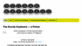 What Dvorak-keyboard.com website looked like in 2017 (6 years ago)