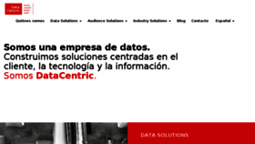What Datacentric.es website looked like in 2017 (7 years ago)