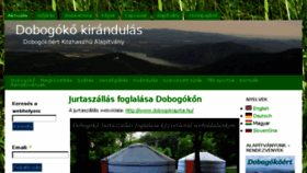 What Dobogokokirandulas.hu website looked like in 2017 (7 years ago)