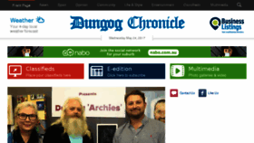What Dungogchronicle.com.au website looked like in 2017 (6 years ago)