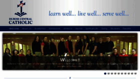 What Duboiscatholic.com website looked like in 2017 (7 years ago)