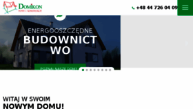 What Domikon.pl website looked like in 2017 (6 years ago)