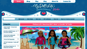 What Doll-clothes.com website looked like in 2017 (6 years ago)