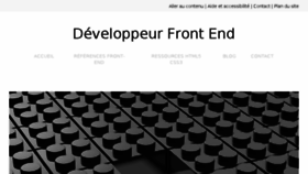 What Developpeur-front-end.fr website looked like in 2017 (6 years ago)