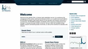 What Dns.lu website looked like in 2017 (7 years ago)