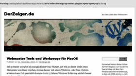 What Derzeiger.de website looked like in 2017 (7 years ago)