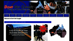 What Dontgetcaught.com.au website looked like in 2017 (6 years ago)