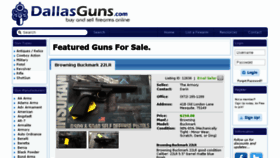 What Dallasguns.com website looked like in 2017 (6 years ago)