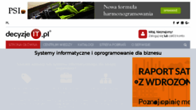 What Decyzje-it.pl website looked like in 2017 (6 years ago)