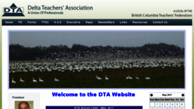 What Deltateachers.org website looked like in 2017 (6 years ago)