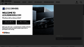 What Drivers.lexus.com website looked like in 2017 (6 years ago)