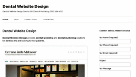 What Dentalwebsitedesign.ws website looked like in 2017 (6 years ago)