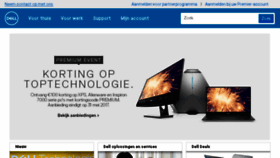 What Dell.nl website looked like in 2017 (9 years ago)